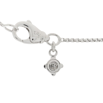 David Yurman Sterling Silver Diamond 20mm Infinity Pendant Necklace 3 of 5