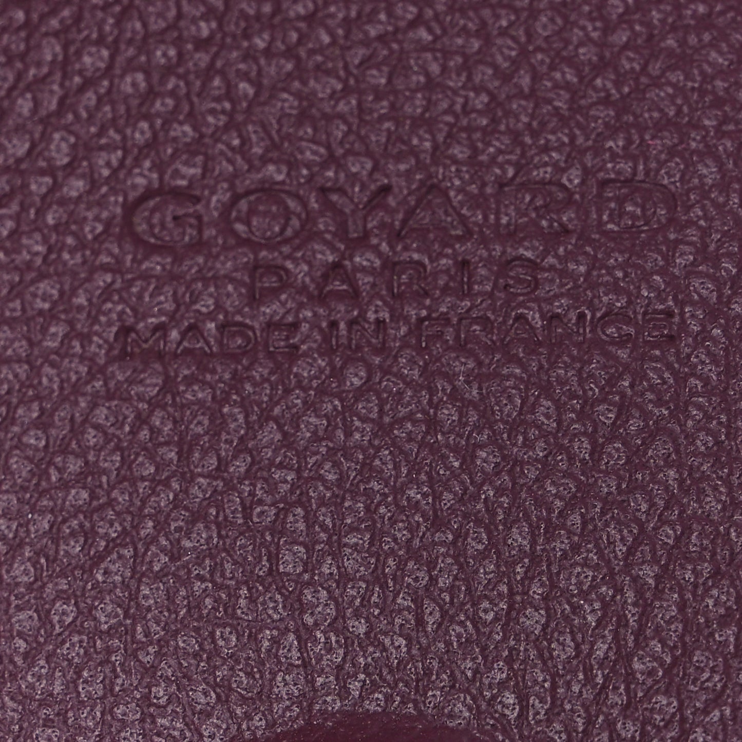 Calfskin Bag Clip Bordeaux