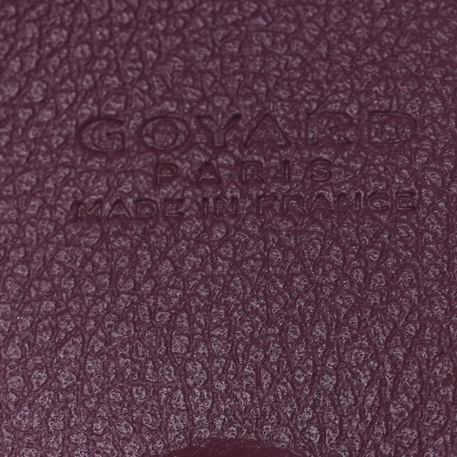 Goyard Calfskin Bag Clip Bordeaux 3 of 4