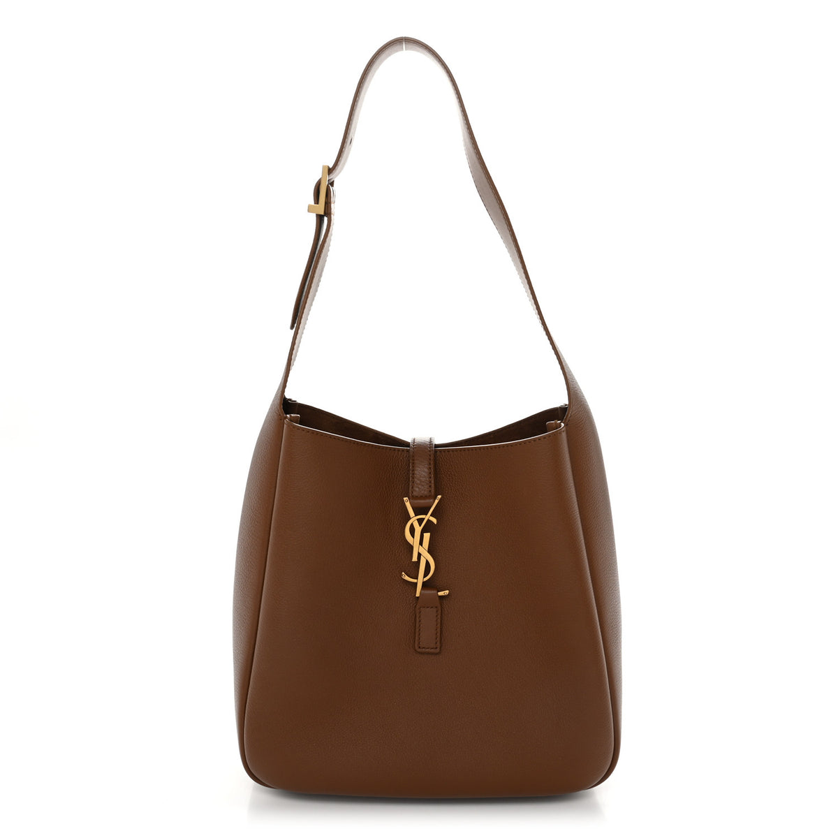 Saint Laurent Grained Calfskin Small Le 5 A 7 Supple Hobo Fox 1 of 10