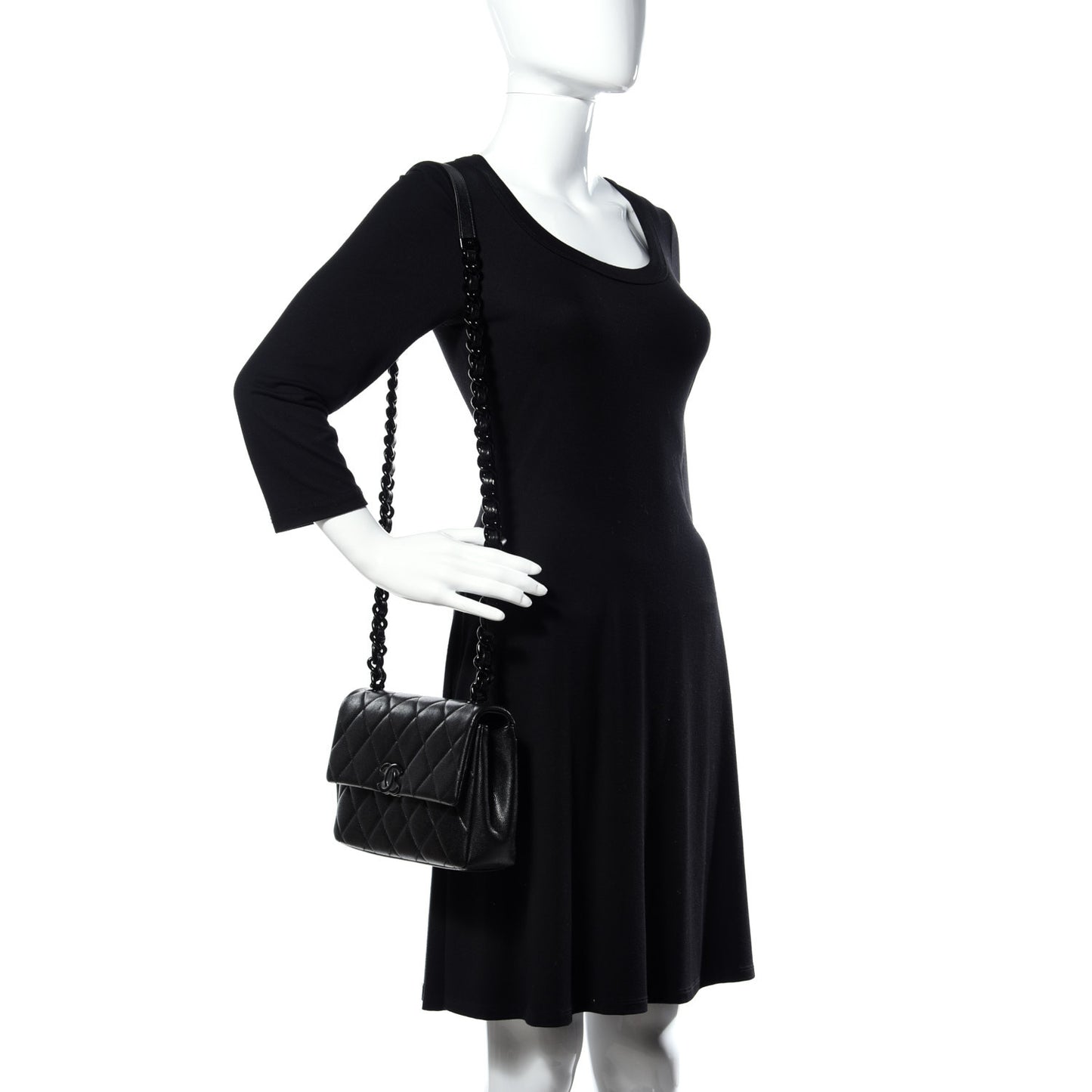 Caviar Quilted My Everything Flap Black