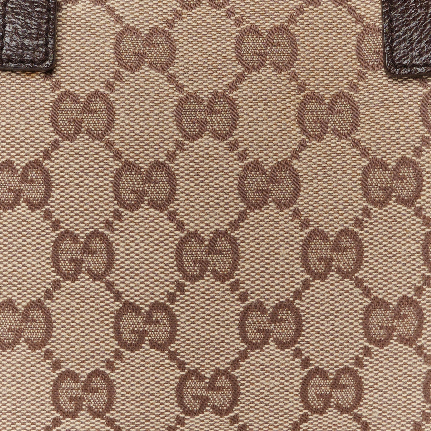 Gucci Monogram Calfskin Large Balthus Cosmetic Pouch Beige Ebony Cocoa 8 of 11
