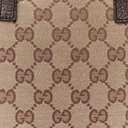 Gucci Monogram Calfskin Large Balthus Cosmetic Pouch Beige Ebony Cocoa 8 of 11