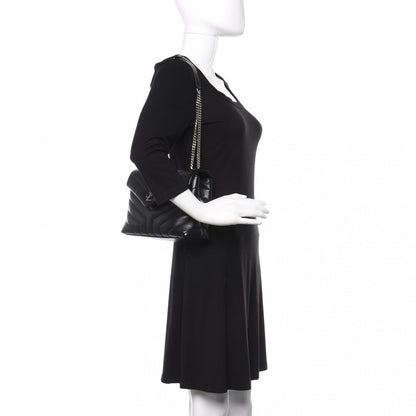 Saint Laurent Calfskin Y Quilted Monogram Small Loulou Chain Satchel Black 2 of 9