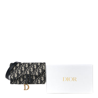 Christian Dior Oblique Saddle Belt Bag Blue 13 of 13