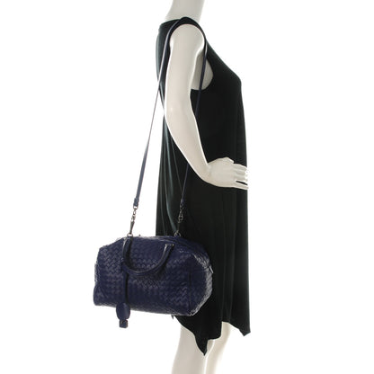 Bottega Veneta Nappa Intrecciato Boston Atlantic Blue 2 of 8