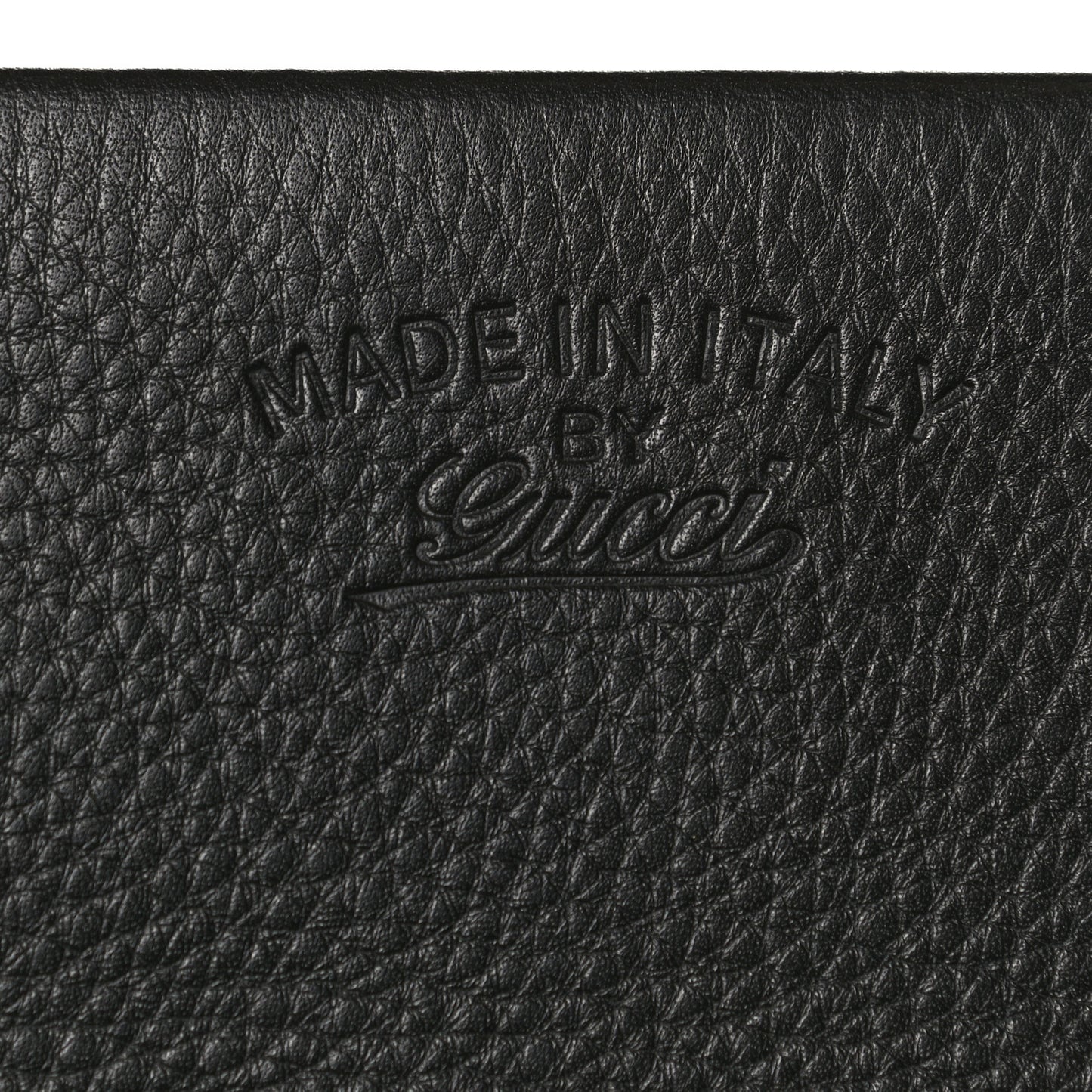 Pebbled Calfskin Broadway Bamboo Tassel Clutch Black