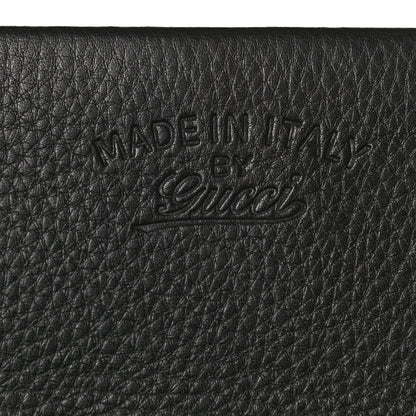 Gucci Pebbled Calfskin Broadway Bamboo Tassel Clutch Black 8 of 11