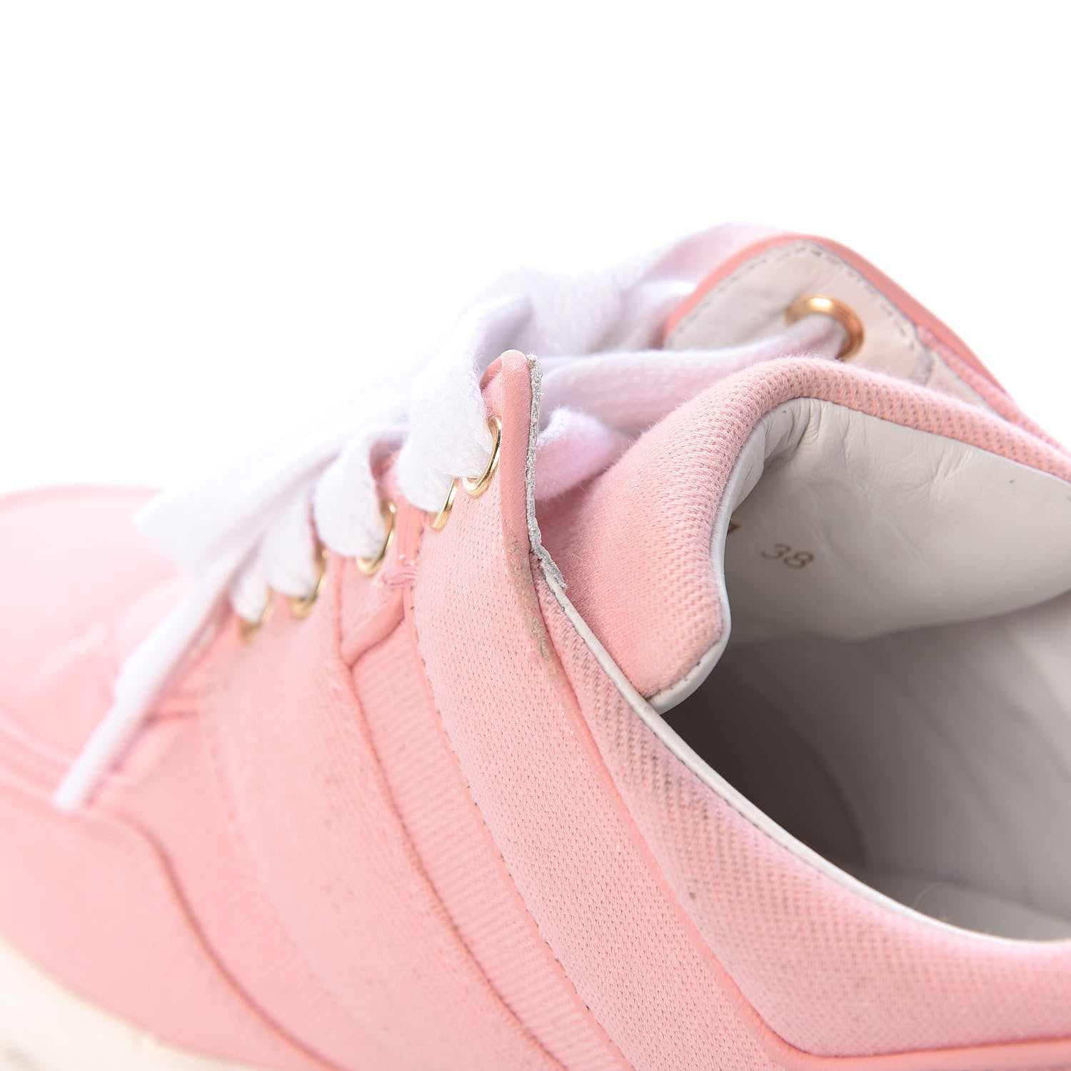 Chanel Canvas Womens CC Sneakers 38 Salmon 18 of 22