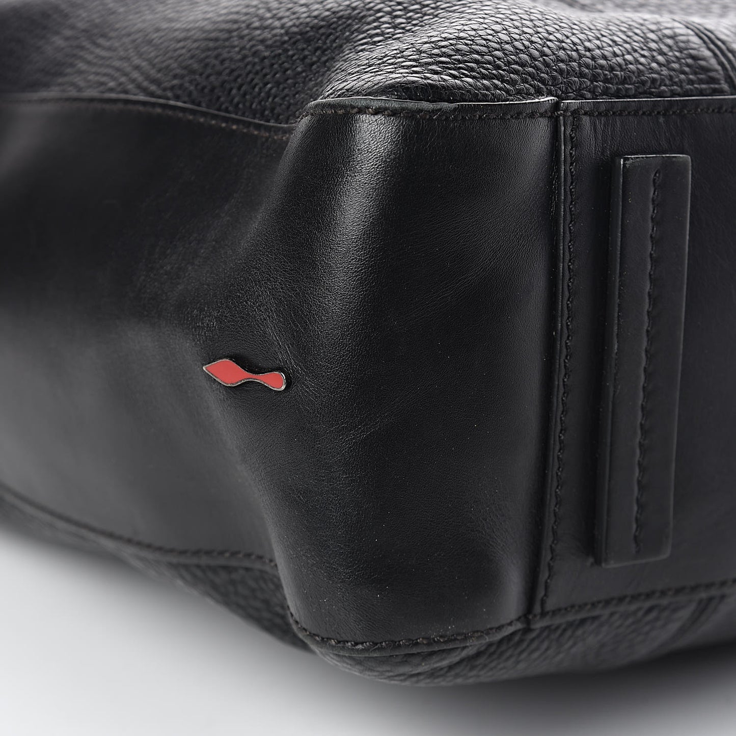 Pebbled Calfskin Fredo Tote Black