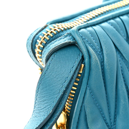 Miu Miu Nappa Matelasse Top Handle Bag Turchese 18 of 18