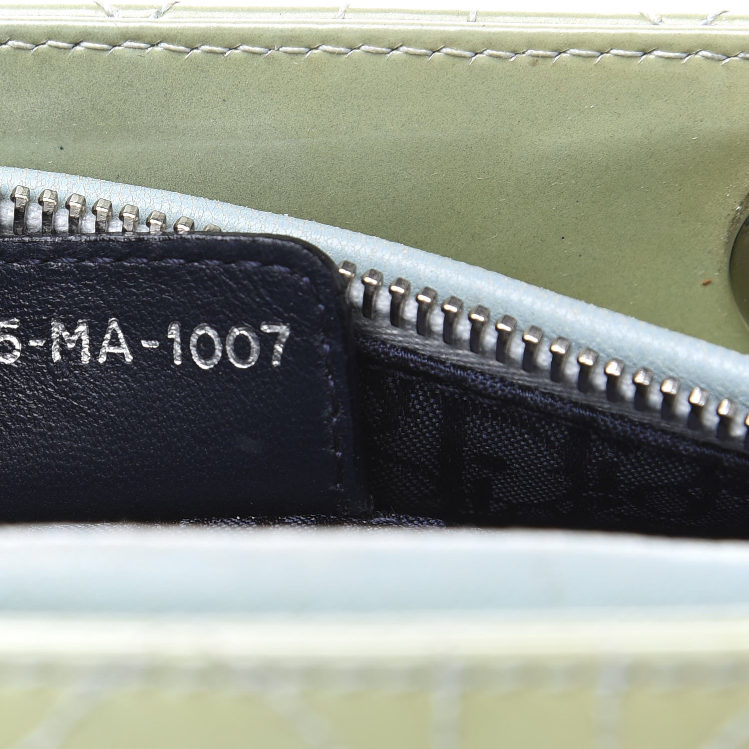 Christian Dior Patent Cannage Stitched Medium Lady Dior Green 8 of 12