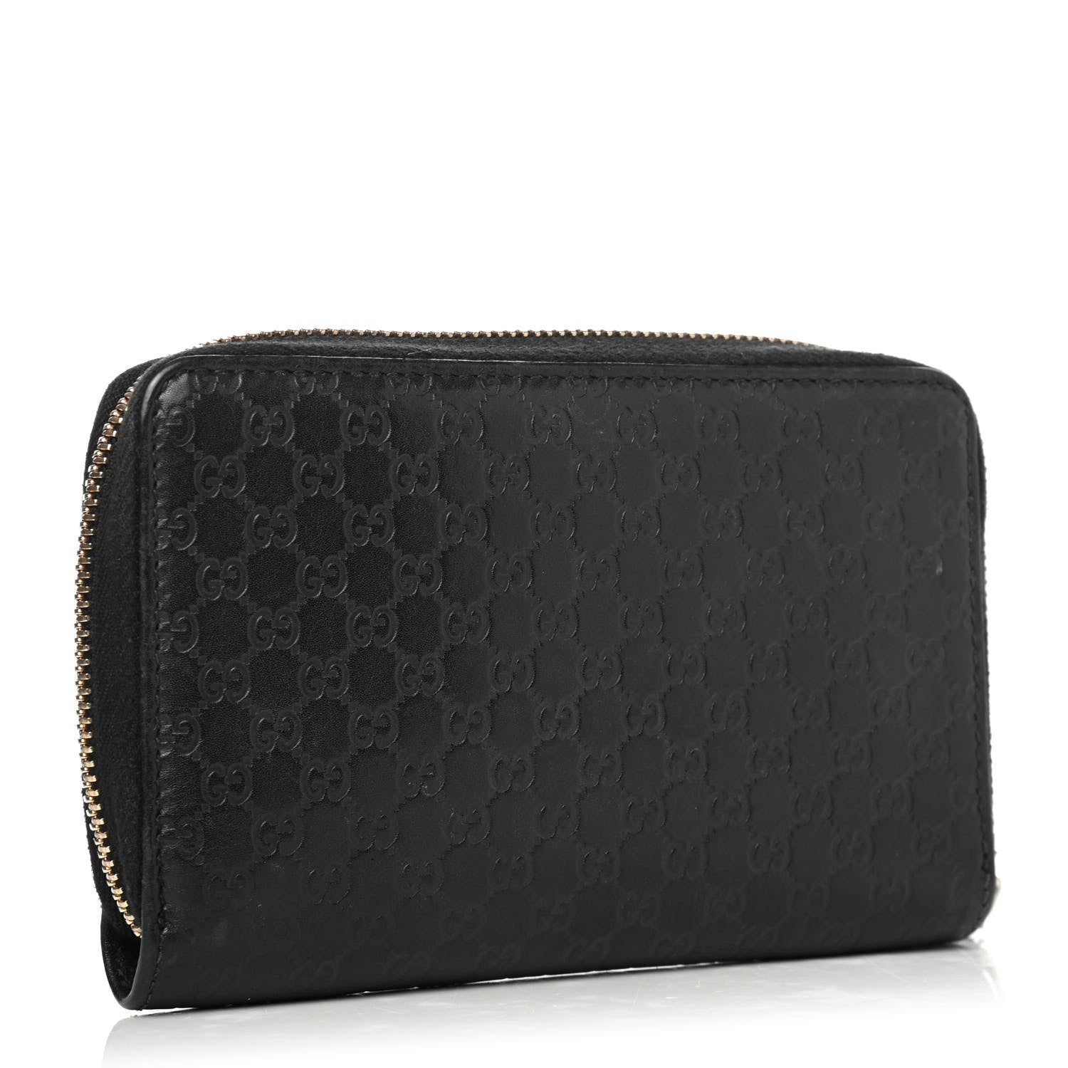 Gucci Soft Microguccissima Zip Around Organizer Wallet Black 2 of 4