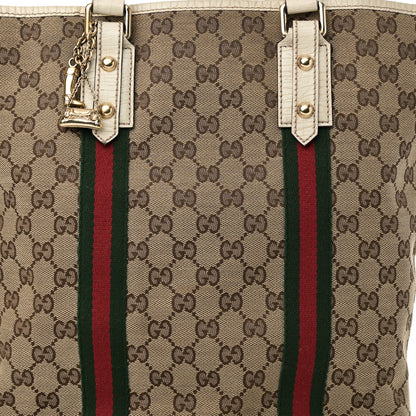 Gucci GG Monogram Web Jolicoeur Vertical Shopping Tote Off White 8 of 11