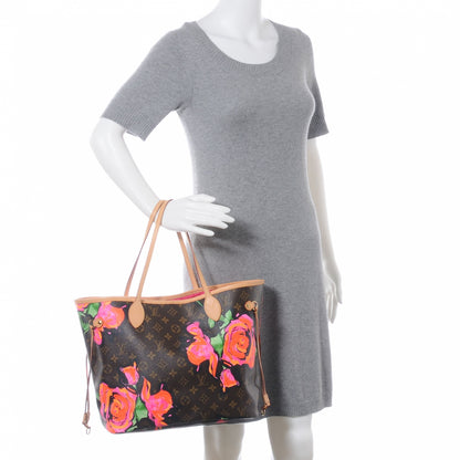 Louis Vuitton Monogram Roses Neverfull MM 2 of 7