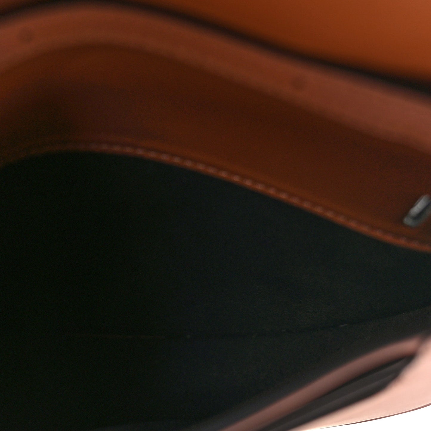 Soft Calfskin Heel Saddle Bag Tan
