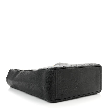 Chanel Caviar Quilted Petit Shopping Tote PST Black 4 of 10