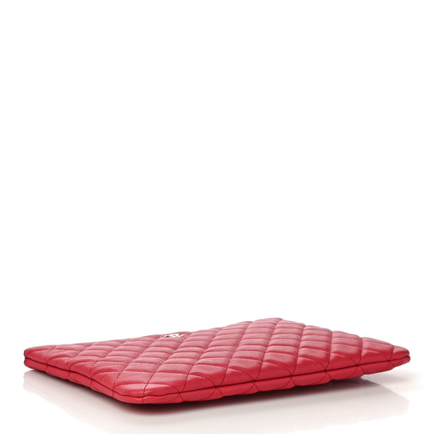 Chanel Caviar Quilted Medium Cosmetic Case Dark Pink 4 of 11