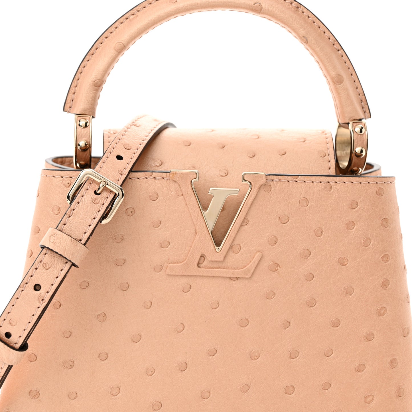 Ostrich Capucines Mini Rose Champagne