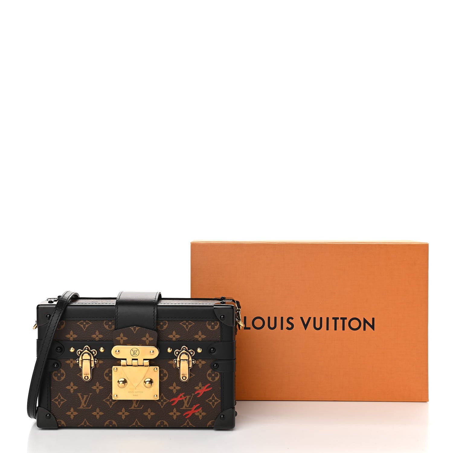 Louis Vuitton Monogram Petite Malle Black 9 of 9