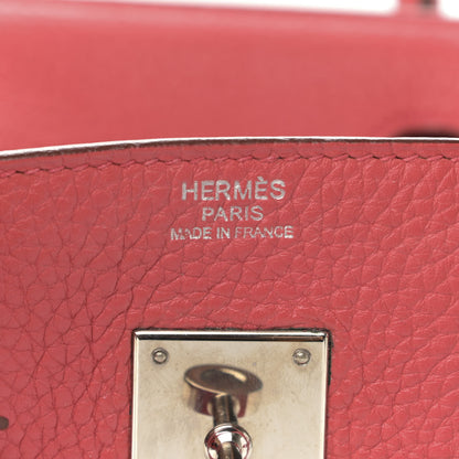 Hermes Taurillon Clemence Birkin 30 Bougainvillea 6 of 16