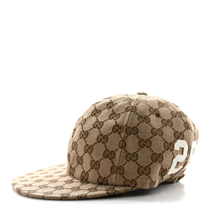 Gucci GG Monogram Patch Logo 25 Baseball Hat M Beige 4 of 11