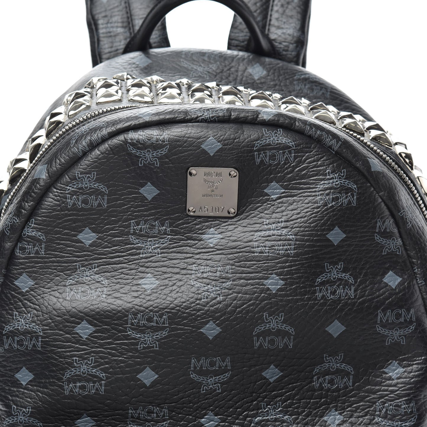 Visetos Studded Medium Backpack Black