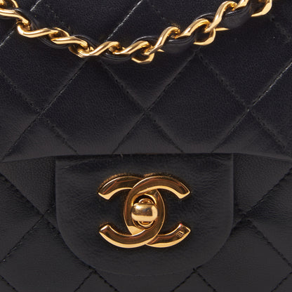 Chanel Lambskin Quilted Small Double Flap Black 7 of 9