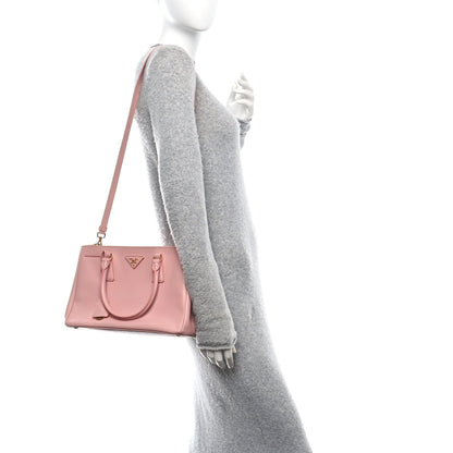 Prada Saffiano Lux Small Double Zip Tote Orchidea 3 of 13