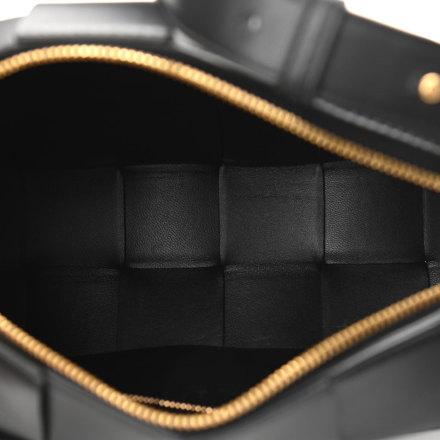 Bottega Veneta Lambskin Maxi Intrecciato Brick Cassette Bag Black 5 of 10