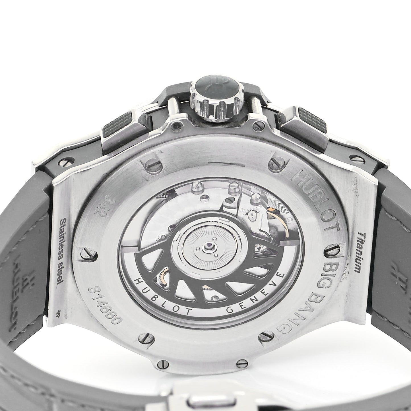 Stainless Steel Alligator Diamond Pave Bezel 41mm Big Bang Automatic Watch Grey 342.ST.5010.LR.1104