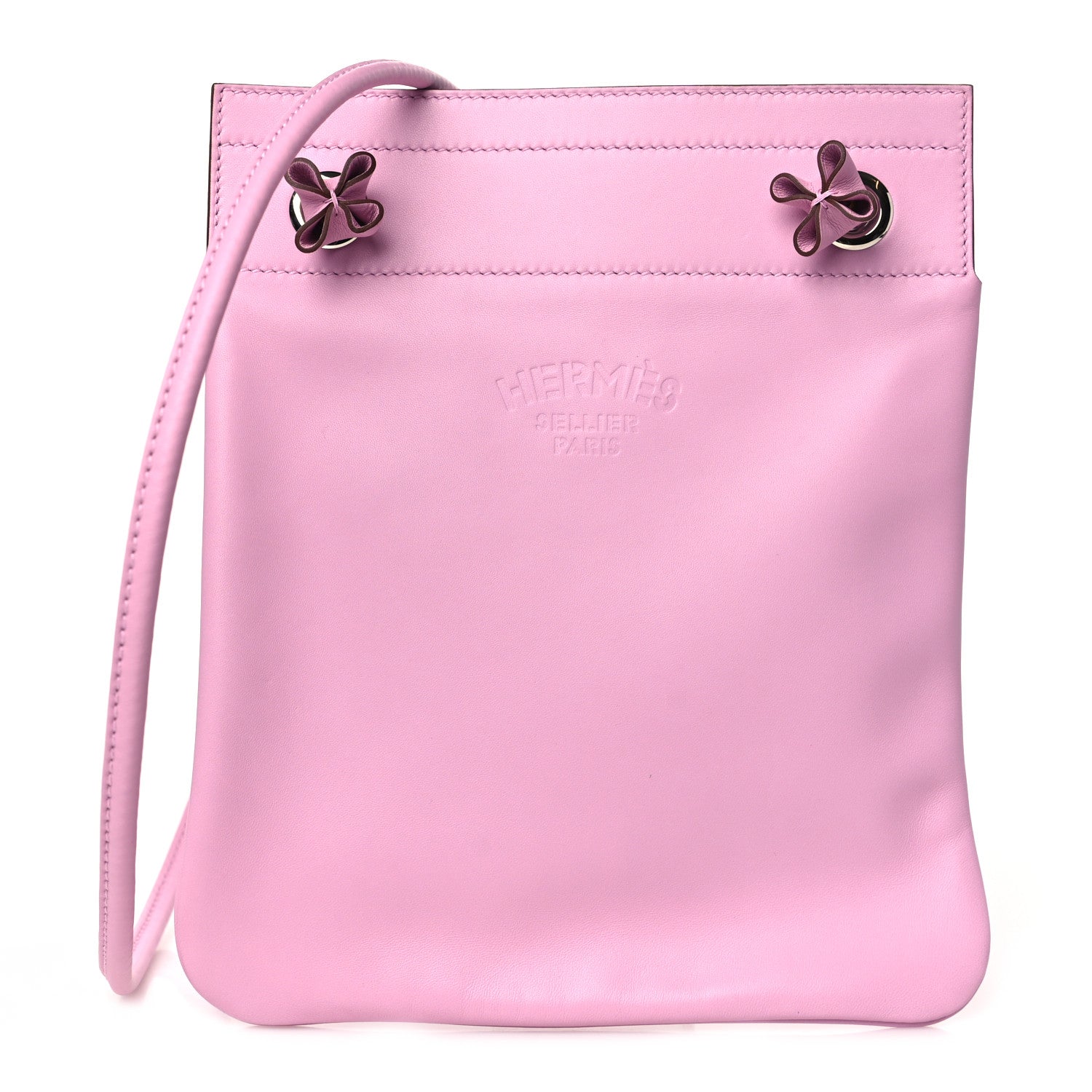 Hermes Milo Lambskin Swift Mini Aline Mauve Sylvestre 1 of 8