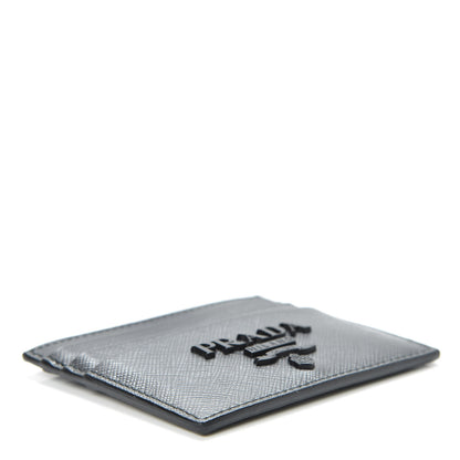 Prada Saffiano Shine Monochrome Card Holder Black 4 of 9