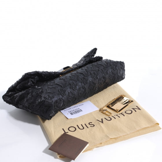 Louis Vuitton Lurex Quilted Monogram Altair Clutch Black 4 of 7