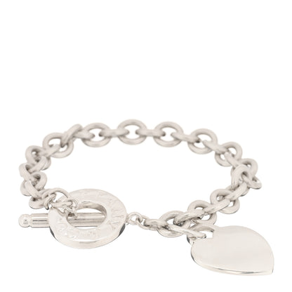 Tiffany Sterling Silver Heart Tag Toggle Bracelet 1 of 3