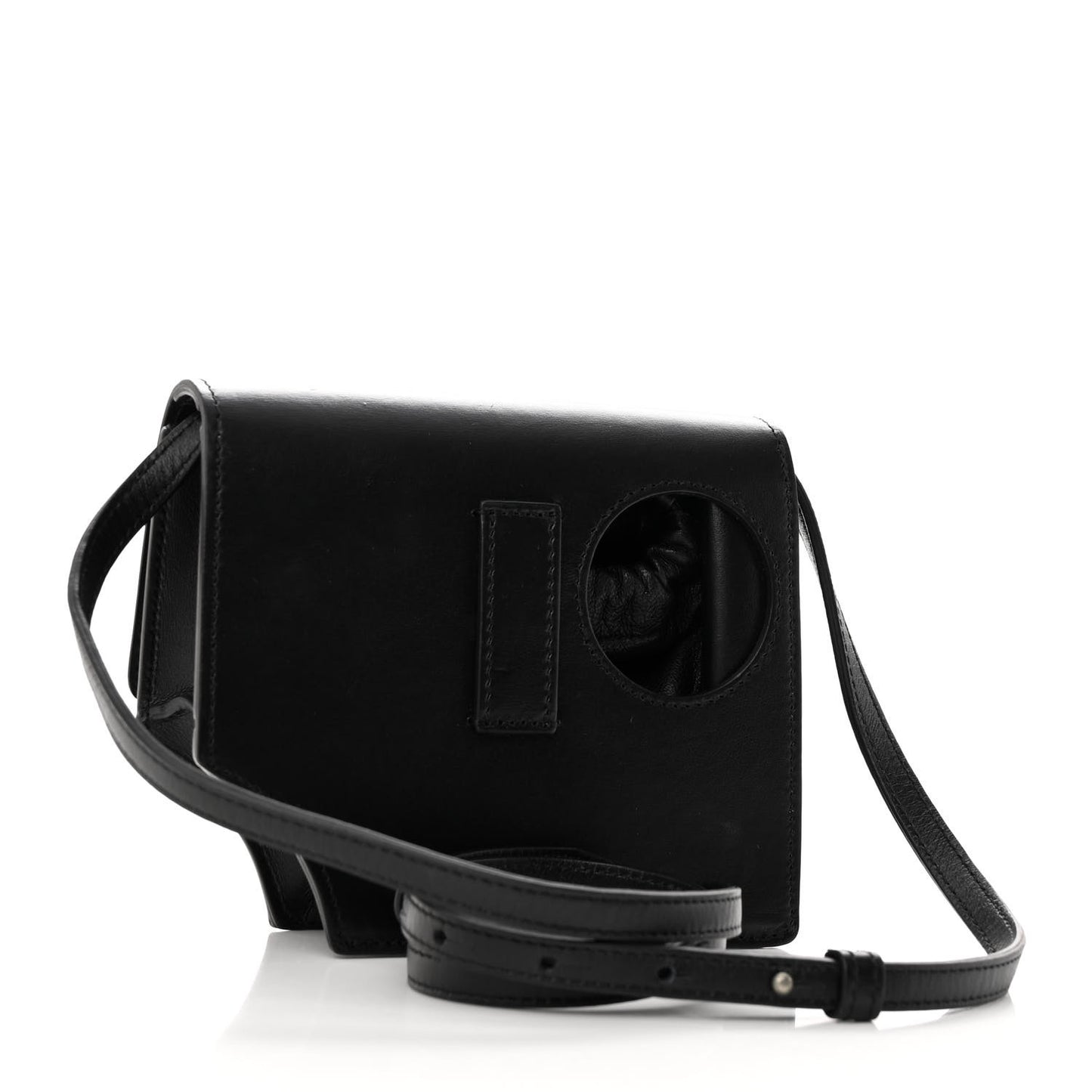Calfskin Jitney 0.7 Meteor Bag Black