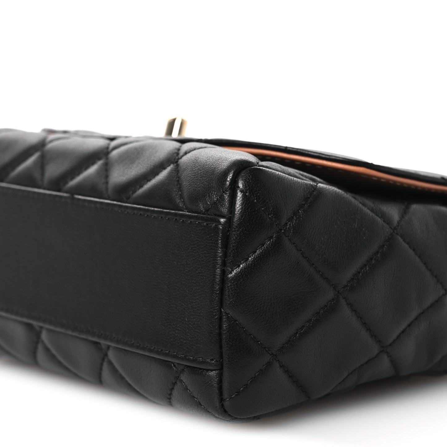 Lambskin Mixed Fibers Quilted Cocovado Flap Black