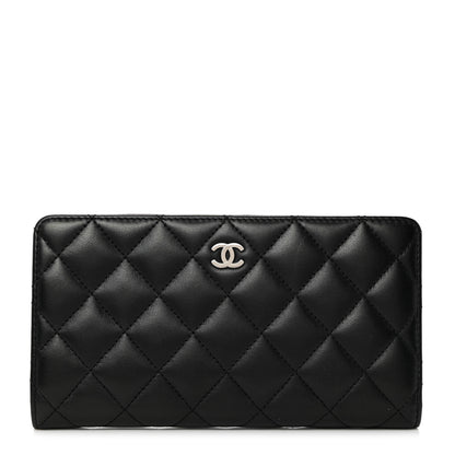 Chanel Lambskin Quilted Yen Wallet Black 1 of 8