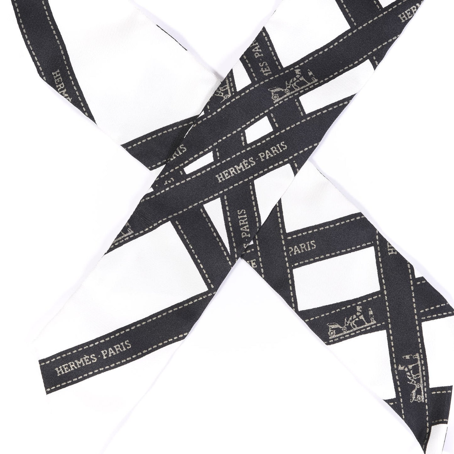 Silk Bolduc Twilly White Black