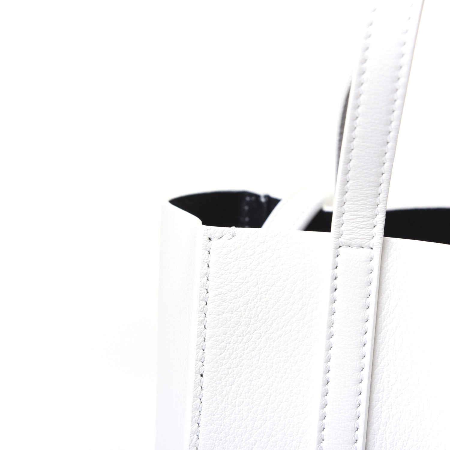 Balenciaga Smooth Calfskin Double Sided XXS Everyday Tote White Light Black 15 of 17