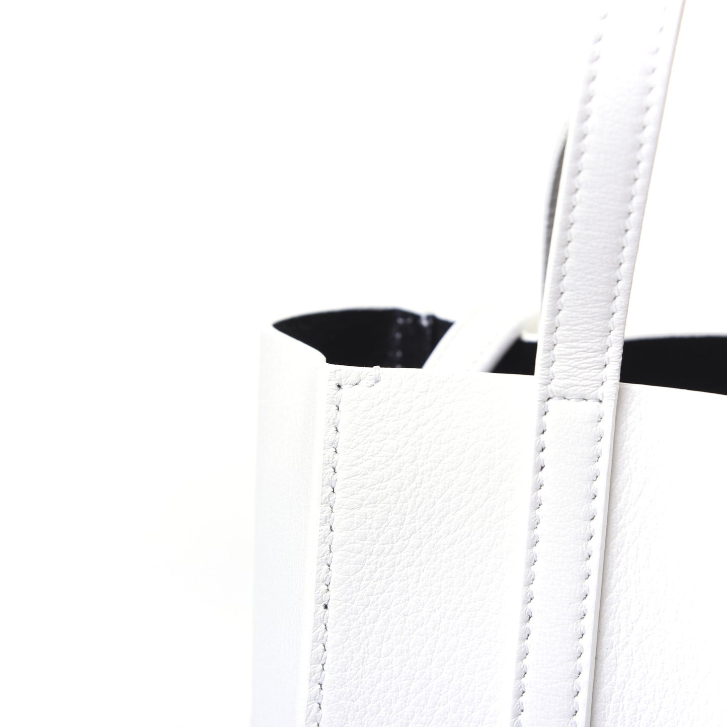 Smooth Calfskin Double Sided XXS Everyday Tote White Light Black