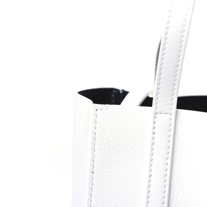 Balenciaga Smooth Calfskin Double Sided XXS Everyday Tote White Light Black 15 of 17