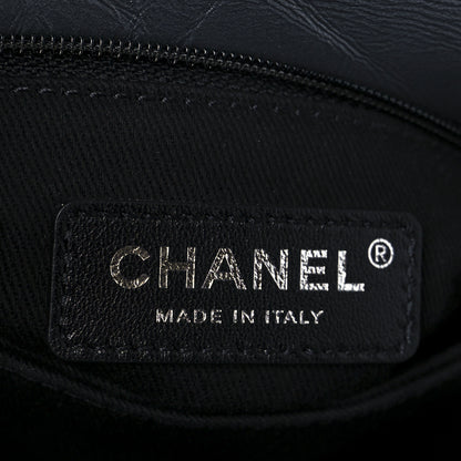 Chanel Metallic Aged Calfskin Quilted Mini Coco Handle Flap Charcoal 7 of 12