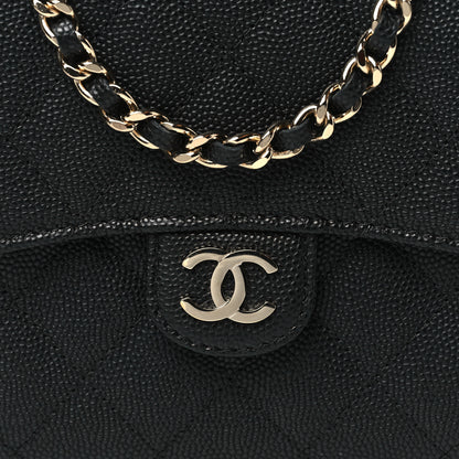 Chanel Caviar Quilted Clutch With Chain Bag Black 10 of 14