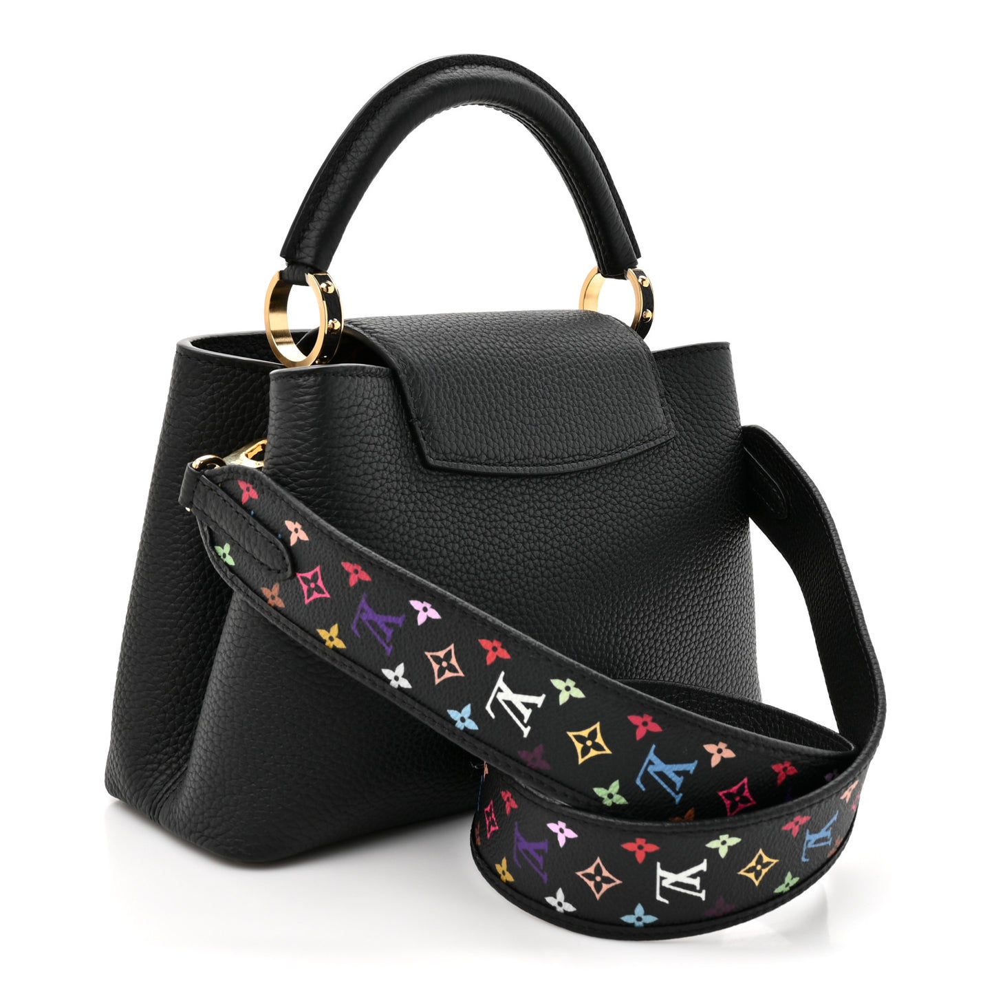 LV X TM Taurillon BB Capucines Black