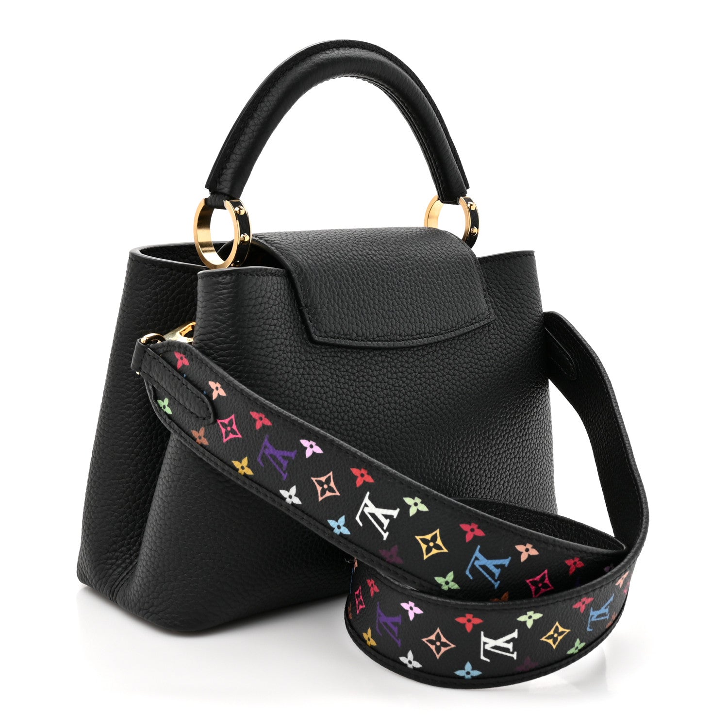 Louis Vuitton LV X TM Taurillon BB Capucines Black 3 of 10