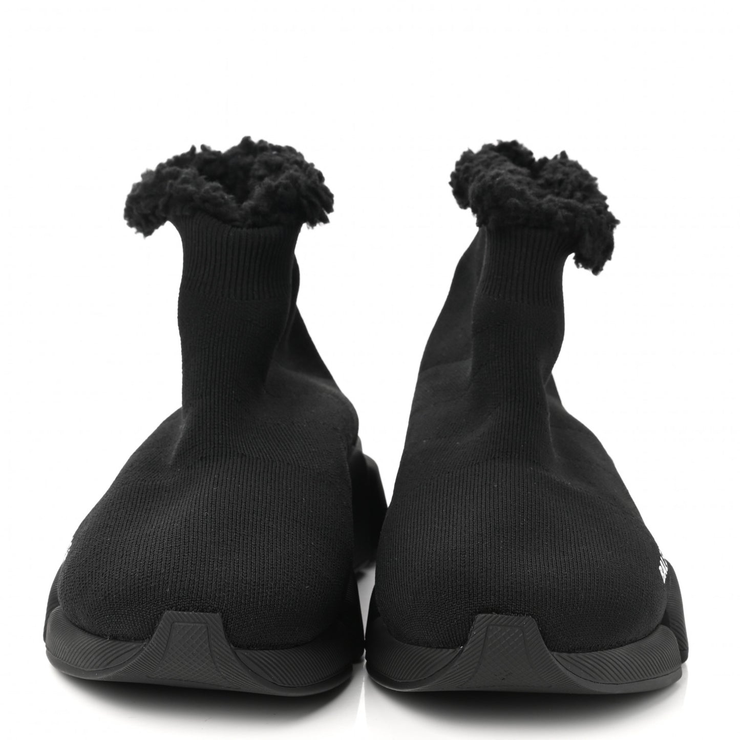 Technical 3D Recycled Knit Fake Fur Womens Speed 2.0 Sneakers 39 Monocolor Black