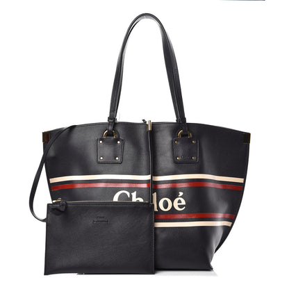 Chloe Smooth Calfskin Medium Vick Tote Full Blue 3 of 10
