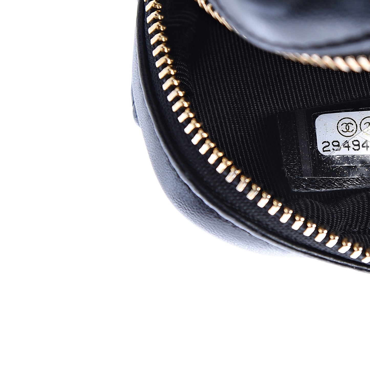 Lambskin Quilted Waist Bag Black