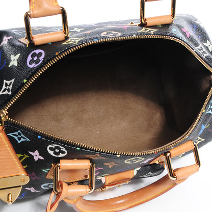 Louis Vuitton Monogram Multicolor Speedy 30 Black 6 of 11